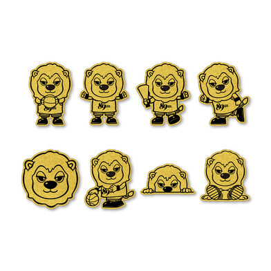 ティナのアクリルピンズ(ゴールド)